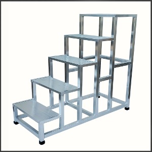 알루미늄발판 5단발판 안전발판 계단식발판 높은사다리 디딤대 작업사다리_주문제작가능